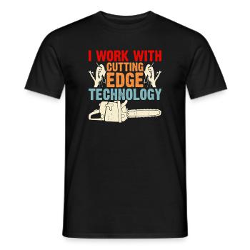 Ébéniste Ébéniste Cadeau Menuisier - T-shirt homme - noir - Devant - AI Model Male 178 light (178cm)