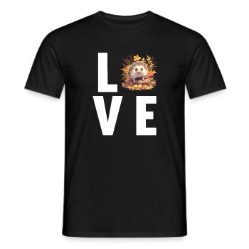 Igel - Männer T-Shirt - Schwarz - Vorne - AI Model Male 178 light (178cm)