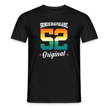 52 Geburtstag - Männer T-Shirt - Schwarz - Vorne - AI Model Male 178 light (178cm)