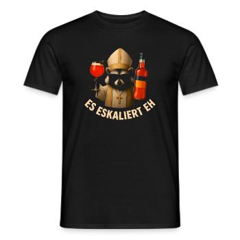 Es Eskaliert Eh Waschbär Spritz Party Geschenkidee - Männer T-Shirt - Schwarz - Vorne - AI Model Male 178 light (178cm)