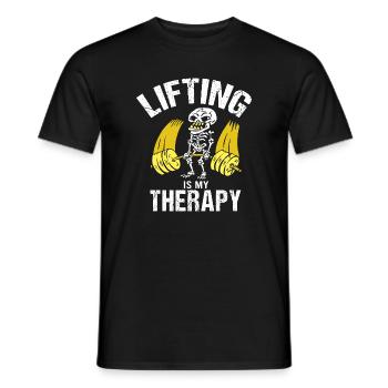 Bodybuilding Fitness Vintage Gym Idrottare Träning - T-shirt herr - svart - Fram - AI Model Male 178 light (178cm)