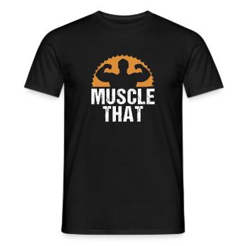 Bodybuilding Fitness Vintage Gym Idrottare Träning - T-shirt herr - svart - Fram - AI Model Male 178 light (178cm)