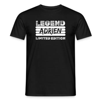 Legend Adrien Limitierte Edition - Männer T-Shirt - Schwarz - Vorne - AI Model Male 178 light (178cm)