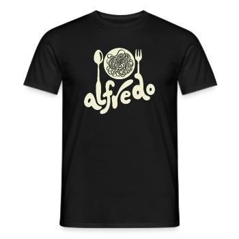 The Only Alfredo- You Need - Men's T-Shirt - black - Front - AI Model Male 178 light (178cm)
