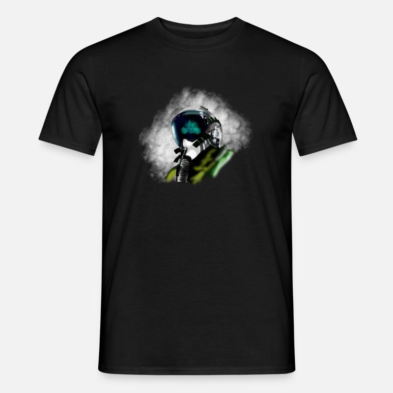 Jet Pilot - Männer T-Shirt - Schwarz