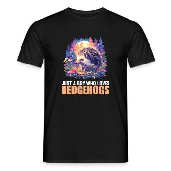 Hérisson - T-shirt homme - noir - Devant - AI Model Male 178 light (178cm)