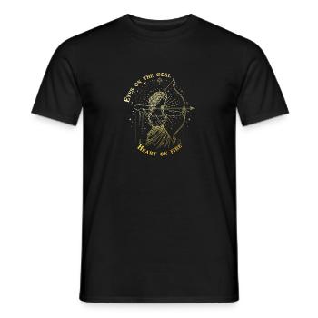 Sagittaire Zodiac Archer Signe Astrologique Cadeau - T-shirt homme - noir - Devant - AI Model Male 178 light (178cm)