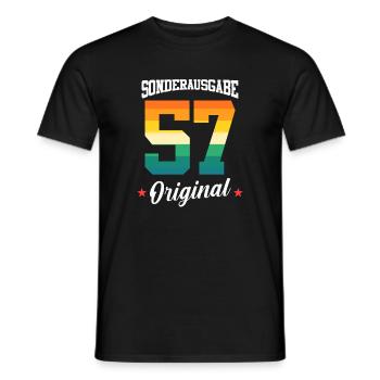 57 Geburtstag - Männer T-Shirt - Schwarz - Vorne - AI Model Male 178 light (178cm)