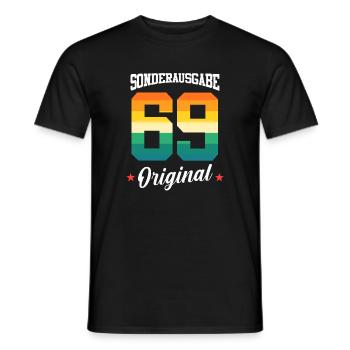 69 Geburtstag - Männer T-Shirt - Schwarz - Vorne - AI Model Male 178 light (178cm)