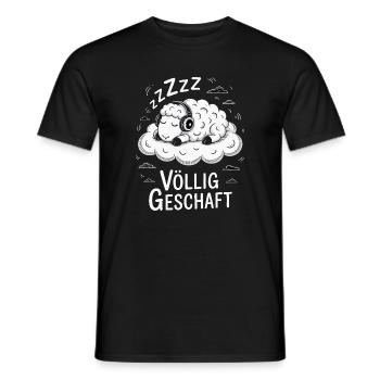 Völlig geschafft geSchaft Schaf Design - Männer T-Shirt - Schwarz - Vorne - AI Model Male 178 light (178cm)