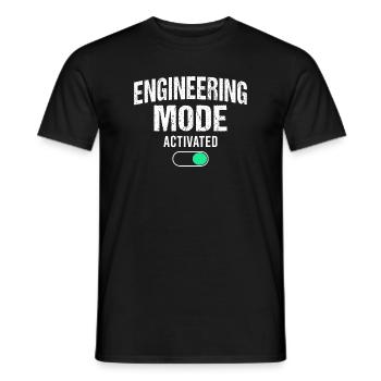 Génie mécanique Ingénieur mécanique - T-shirt homme - noir - Devant - AI Model Male 178 light (178cm)
