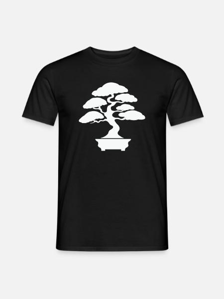 Zen Bonsai Silhouette - Men's T-Shirt - black