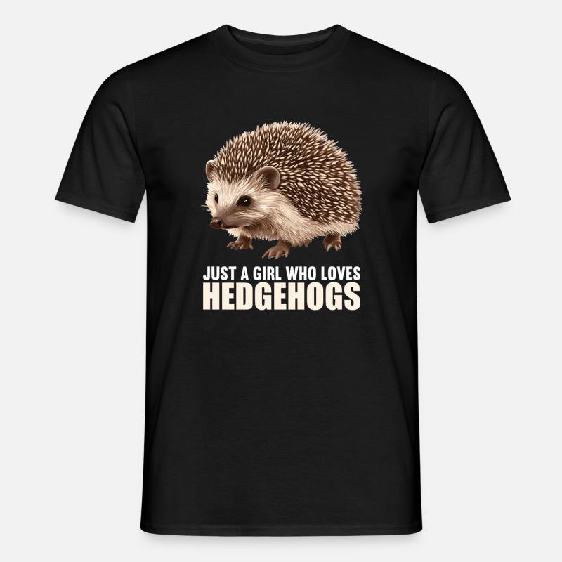 Igel - Männer T-Shirt - Schwarz