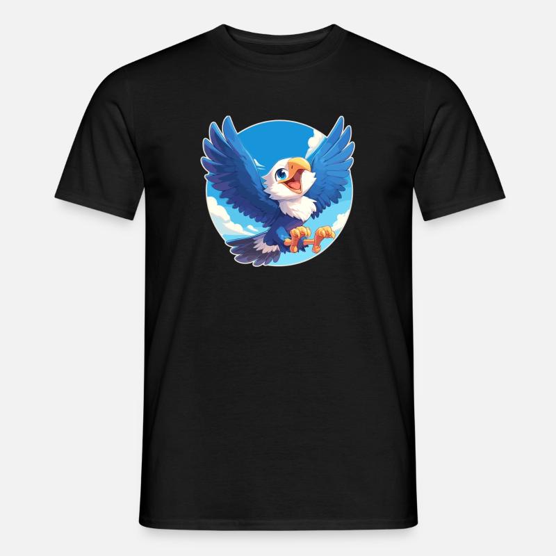 Adler - Männer T-Shirt - Schwarz
