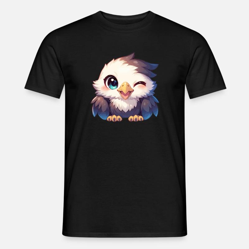 Adler - Männer T-Shirt - Schwarz