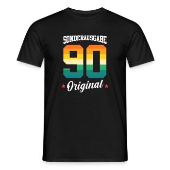 90 Birthday - Men's T-Shirt - black - Front - AI Model Male 178 light (178cm)