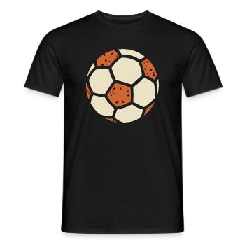 Graphisme rétro football – Sport Design - T-shirt homme - noir - Devant - AI Model Male 178 light (178cm)