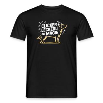 Dog School Dog Lover Dog Trainer - Men's T-Shirt - black - Front - AI Model Male 178 light (178cm)