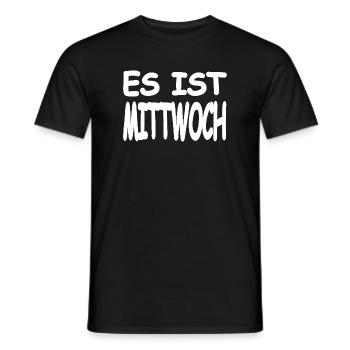 Wednesday - Men's T-Shirt - black - Front - AI Model Male 178 light (178cm)