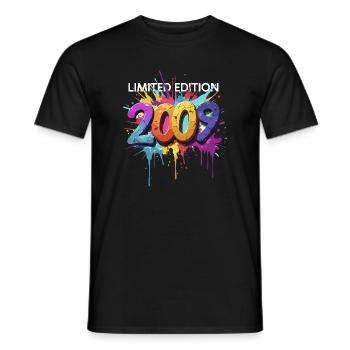 Limitierte Edition 2009 Graffiti Streetart Design - Männer T-Shirt - Schwarz - Vorne - AI Model Male 178 light (178cm)