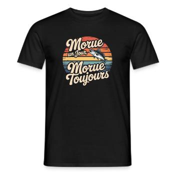 Cod Day Cod Always - Men's T-Shirt - black - Front - AI Model Male 178 light (178cm)