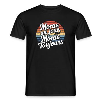 Kabeljau Immer ein Tag - Männer T-Shirt - Schwarz - Vorne - AI Model Male 178 light (178cm)