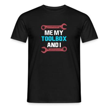 Génie mécanique Ingénieur mécanique - T-shirt homme - noir - Devant - AI Model Male 178 light (178cm)