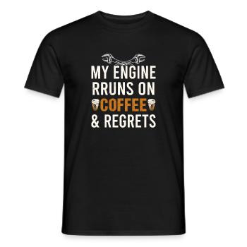 Génie mécanique Ingénieur mécanique - T-shirt homme - noir - Devant - AI Model Male 178 light (178cm)