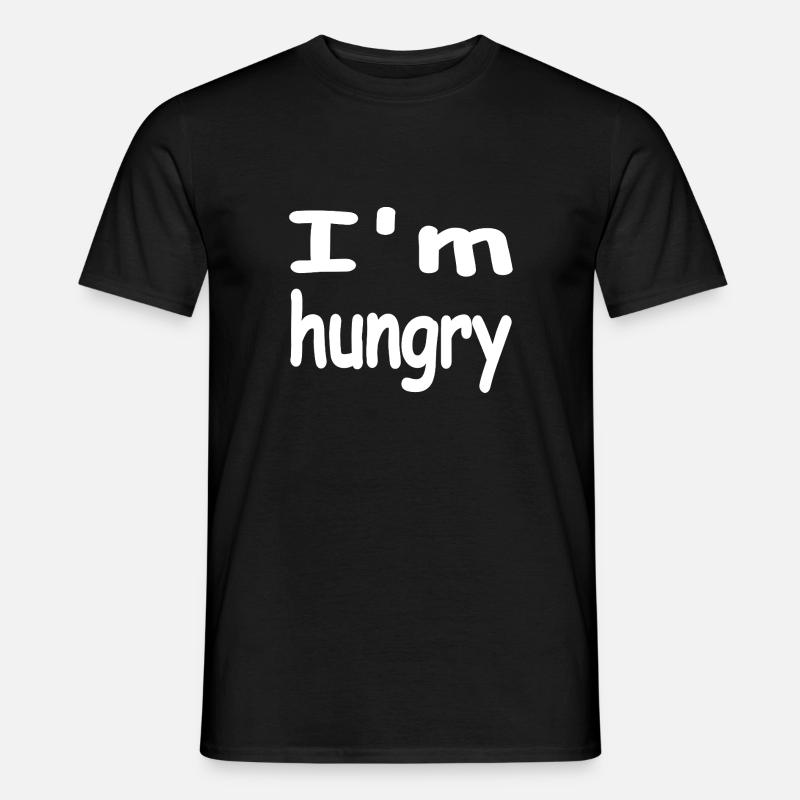 Hunger - Männer T-Shirt - Schwarz
