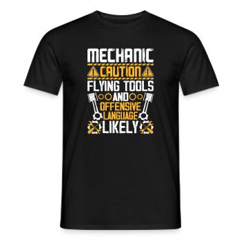 Mécanicien automobile Mécatronicien Technicien Tournevis Cadeau - T-shirt homme - noir - Devant - AI Model Male 178 light (178cm)
