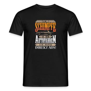 Auto Tuner Tuning Kfz Werkstatt Mechaniker Spruch - Men's T-Shirt - black - Front - AI Model Male 178 light (178cm)