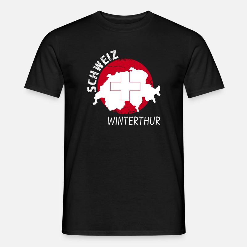 Winterthur - Männer T-Shirt - Schwarz