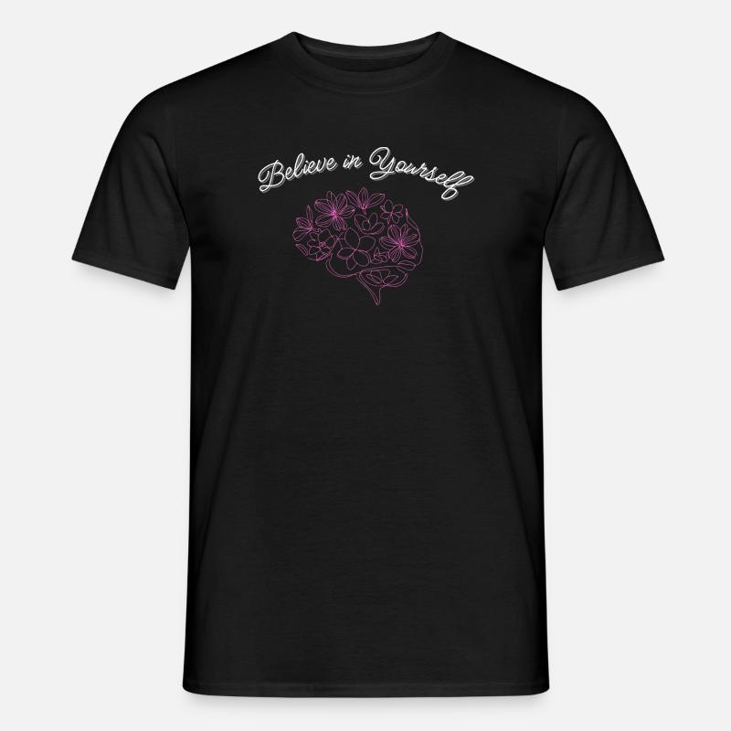 Glaube an dich - Männer T-Shirt - Schwarz