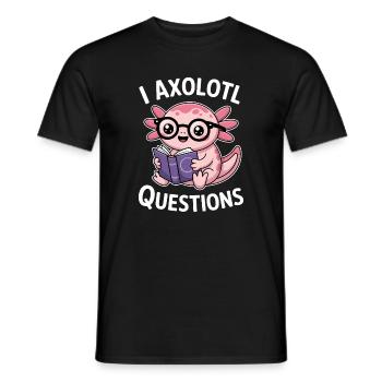 Axolotl Dire Axolotls Drôle Axolotl Cadeau - T-shirt homme - noir - Devant - AI Model Male 178 light (178cm)