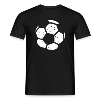 Classic Football Black and White Graphic - Men's T-Shirt - black - Front - AI Model Male 178 light (178cm)