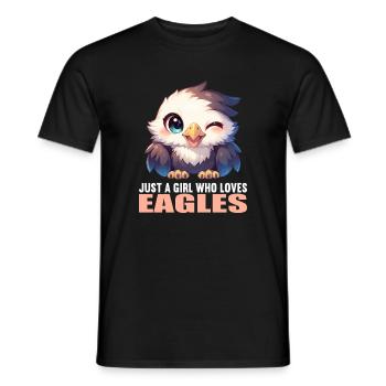 Adler - Männer T-Shirt - Schwarz - Vorne - AI Model Male 178 light (178cm)
