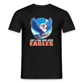 Adler - Männer T-Shirt - Schwarz - Vorne - AI Model Male 178 light (178cm)