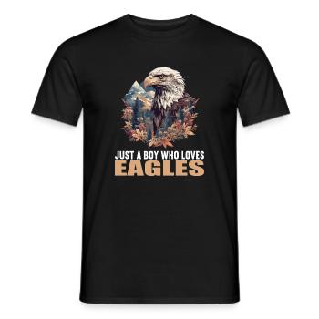 Adler - Männer T-Shirt - Schwarz - Vorne - AI Model Male 178 light (178cm)