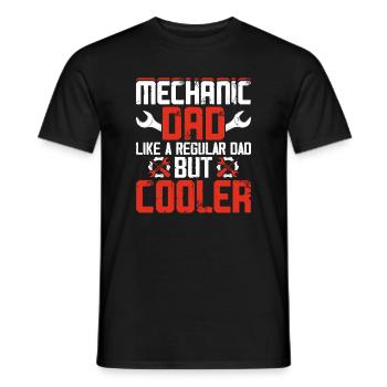 Mechaniker Papa Mechatroniker Schrauber Geschenk - Männer T-Shirt - Schwarz - Vorne - AI Model Male 178 light (178cm)