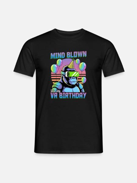 Birthday Gamer VR - Men's T-Shirt - black