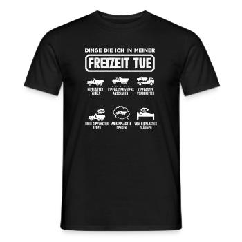 Kipplaster Freizeit – Fahren, Träumen, Reden - Männer T-Shirt - Schwarz - Vorne - AI Model Male 178 light (178cm)