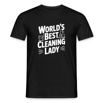 La meilleure femme de ménage au monde - T-shirt homme - noir - Devant - AI Model Male 178 light (178cm)