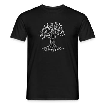 Schreiender Baum - Männer T-Shirt - Schwarz - Vorne - AI Model Male 178 light (178cm)