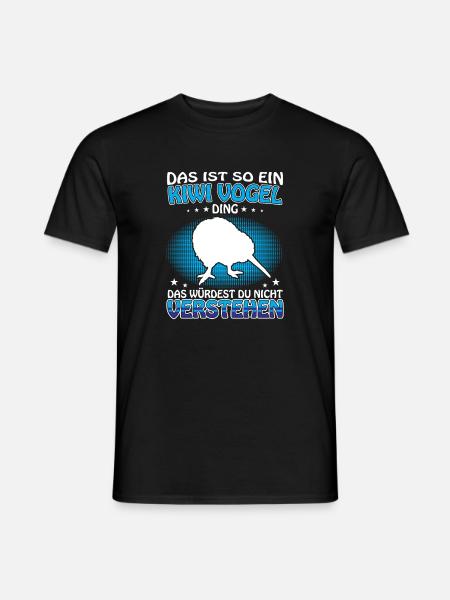 Is a Kiwi Bird Ding New Zealand Kiwi Bird - Men's T-Shirt - black