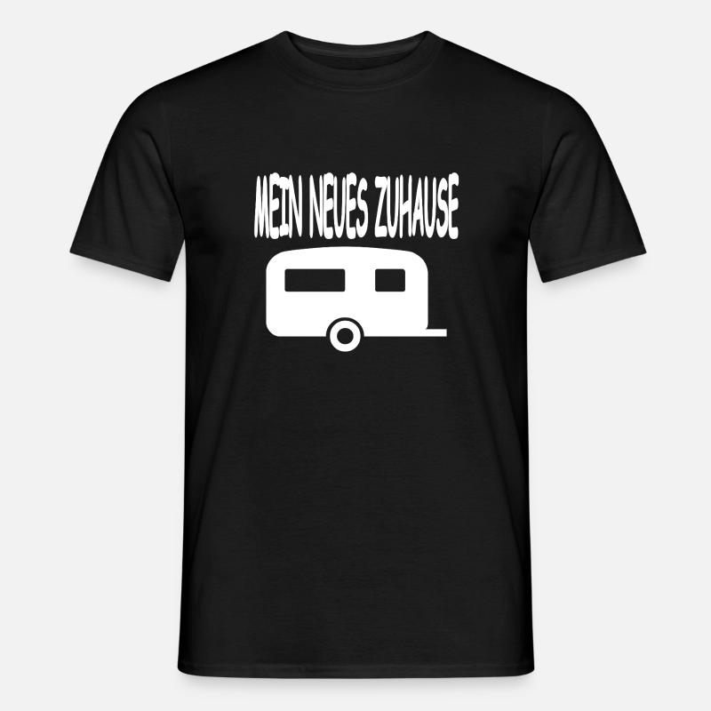 Camping - Männer T-Shirt - Schwarz