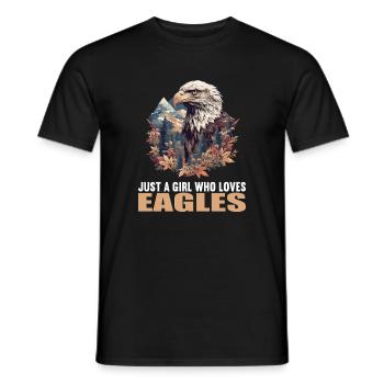 Adler - Männer T-Shirt - Schwarz - Vorne - AI Model Male 178 light (178cm)