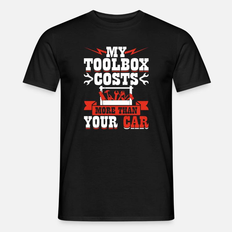 Mechaniker Mechatroniker Schrauber Geschenk - Männer T-Shirt - Schwarz
