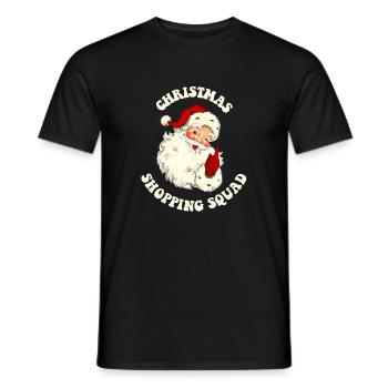 Escouade de magasinage de Noël - T-shirt homme - noir - Devant - AI Model Male 178 light (178cm)