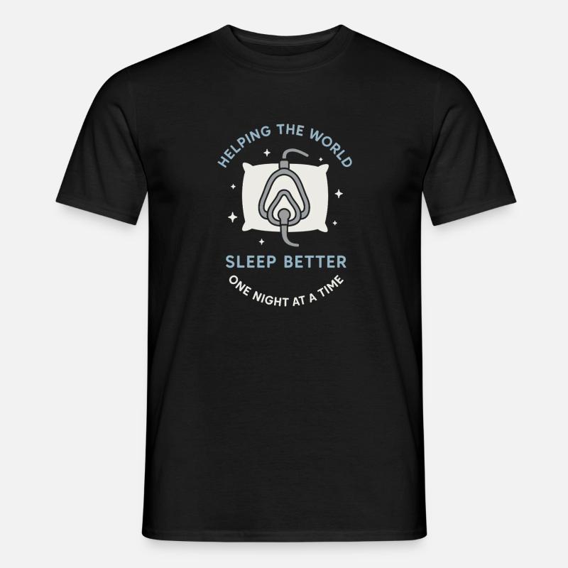 Sleep Technologist Polysomnographic Tech Rpsgt - Men’s T-shirt - black