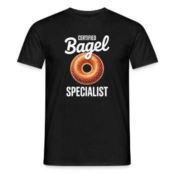 Bagels Spruch Bagel Lustiges Bagels Geschenk - Männer T-Shirt - Schwarz - Vorne - AI Model Male 178 light (178cm)